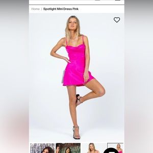 Princess Polly spotlight mini dress pink